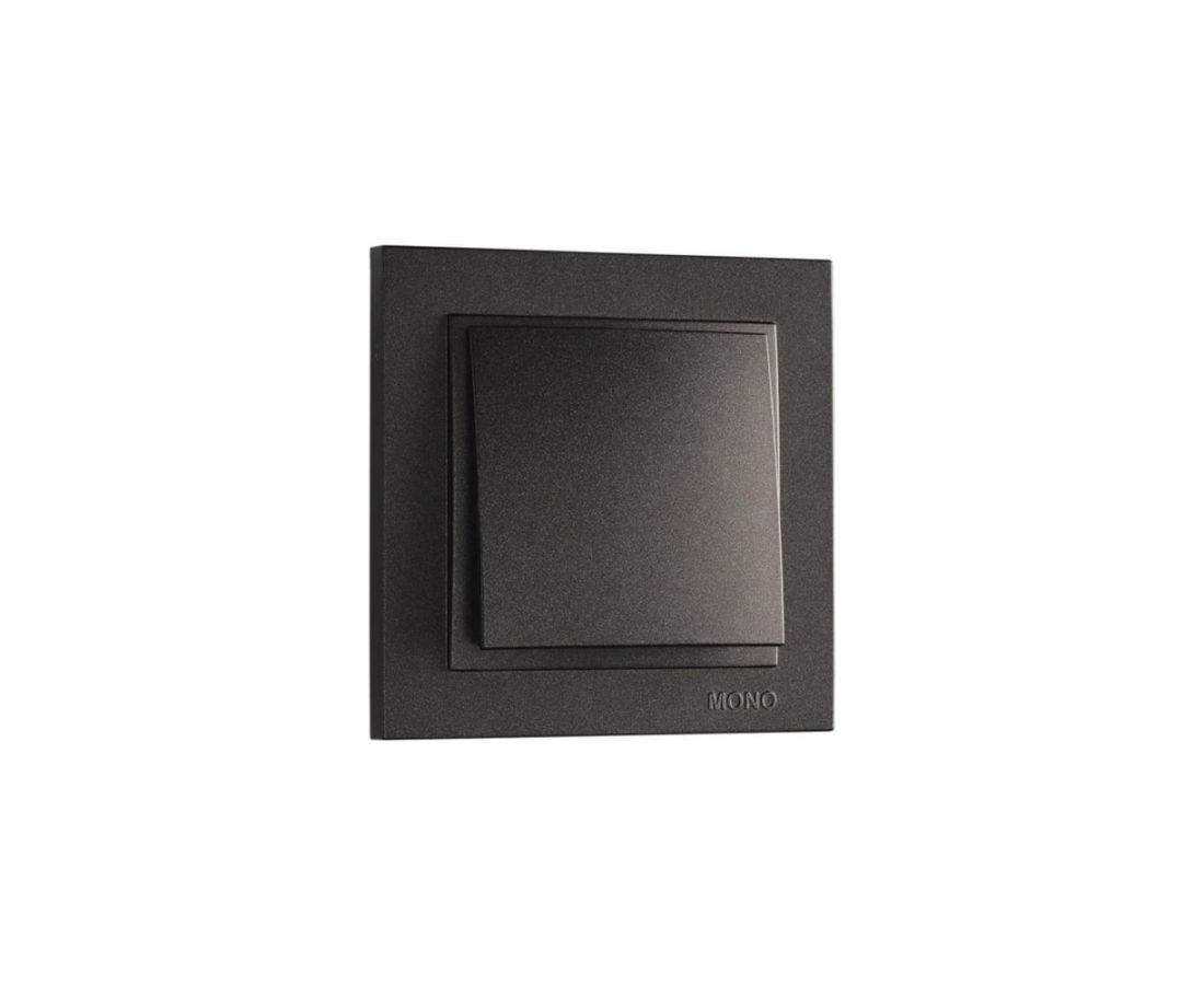 ჩამრთველი ერთიანი DESPINA Black - 102-202025-100 — როზეტები და ჩამრთველები